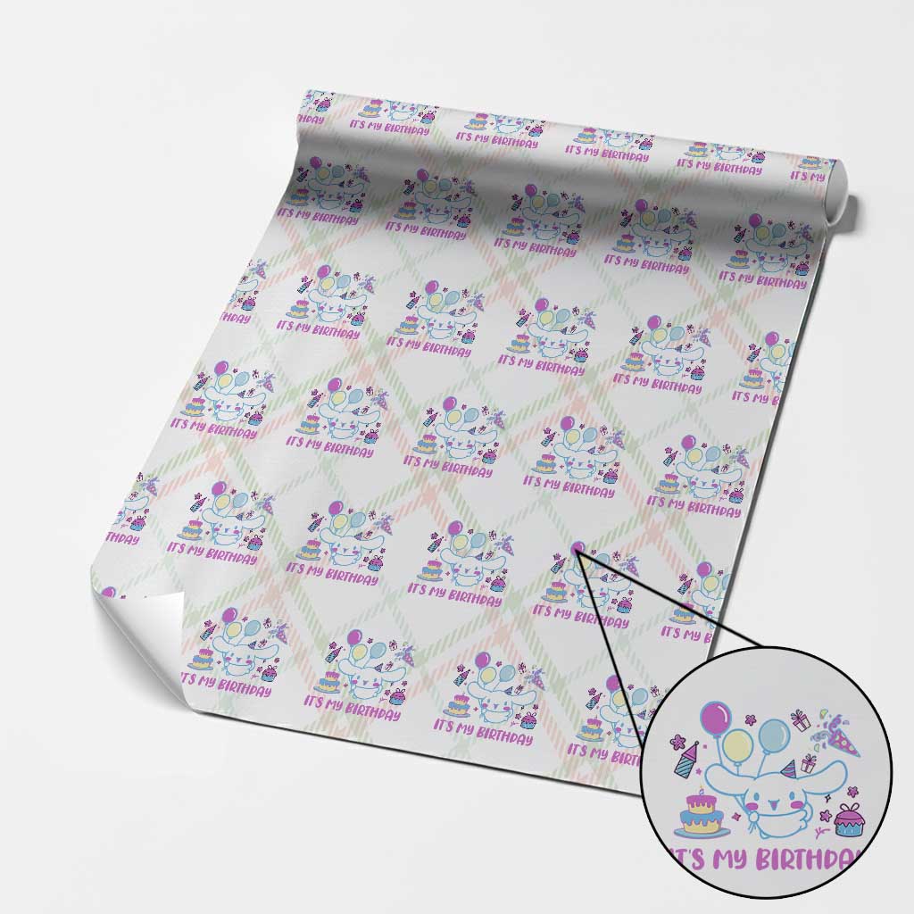 Its My Birthday Wrapping Paper Roll Girl Party Funny Bday Family Party TS10 Christmas Plaid Print Your Wear