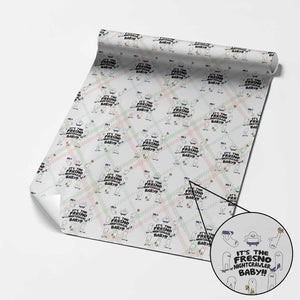 Its The Fresno Nightcrawler Baby Wrapping Paper Roll Funny Cryptid Skate Style Gift TS12 Christmas Plaid Print Your Wear