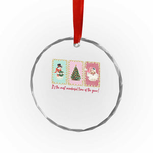 It's The Most Wonderful Time Of The Year Crystal Glass Ornament Coquette Christmas TS11 Print Your Wear
