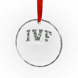 IVF Mama Crystal Glass Ornament Floral Mom Mothers Day TS10 Print Your Wear