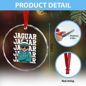 Jaguar Lover Crystal Glass Ornament JJF Football Fan Game Day TS11 Print Your Wear