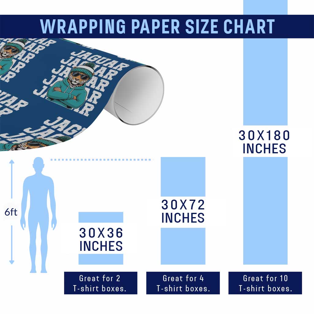 Jaguar Lover Wrapping Paper Roll JJF Football Fan Game Day TS11 Print Your Wear