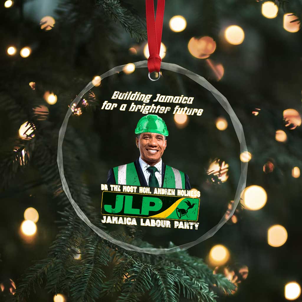 Jamaica Labour Party Crystal Glass Ornament Andrew Holness JLP Supporter Gifts TS10 Print Your Wear
