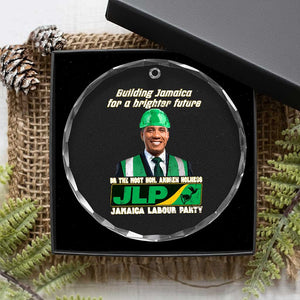 Jamaica Labour Party Crystal Glass Ornament Andrew Holness JLP Supporter Gifts TS10 Print Your Wear