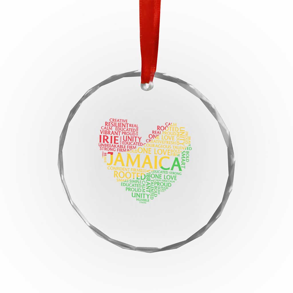 Jamaica Reggae Crystal Glass Ornament One Love Rasta Culture TS10 Print Your Wear