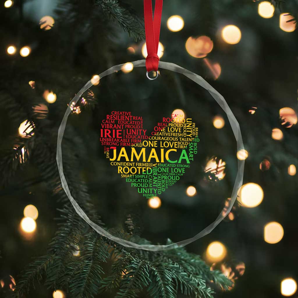 Jamaica Reggae Crystal Glass Ornament One Love Rasta Culture TS10 Print Your Wear
