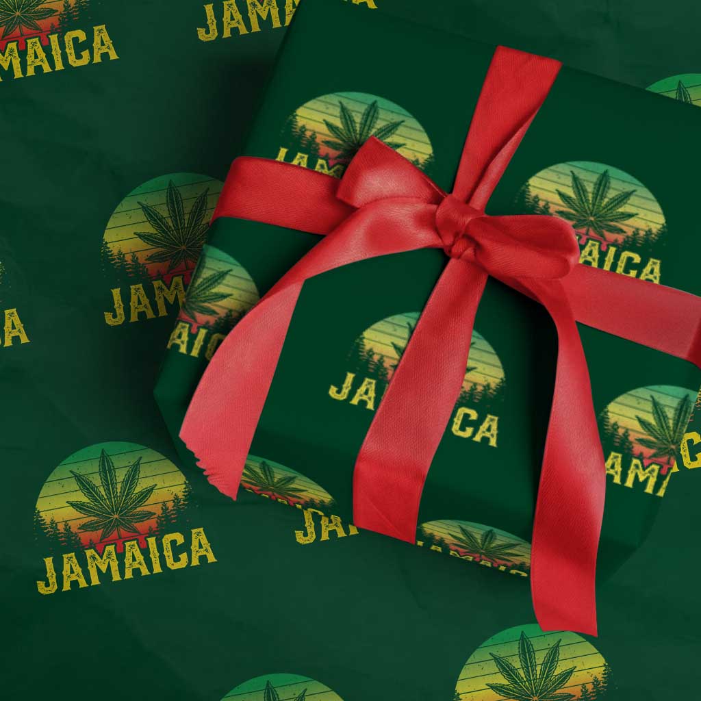 Jamaica Stoner Wrapping Paper Roll Rasta Sunset Cannabis Marijuana Weed Lovers 420 TS10 Green Print Your Wear