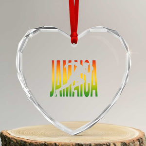 Jamaica Track And Field Heart Crystal Glass Ornament Retro Vintage Sport Jamaican Flag TS10 Transparent Glass 3'' Heart Print Your Wear