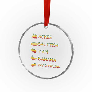 Jamaican National Dish Crystal Glass Ornament Ackee Saltfish Yardie Jamaican Culture Pride Apparel TS10 Print Your Wear