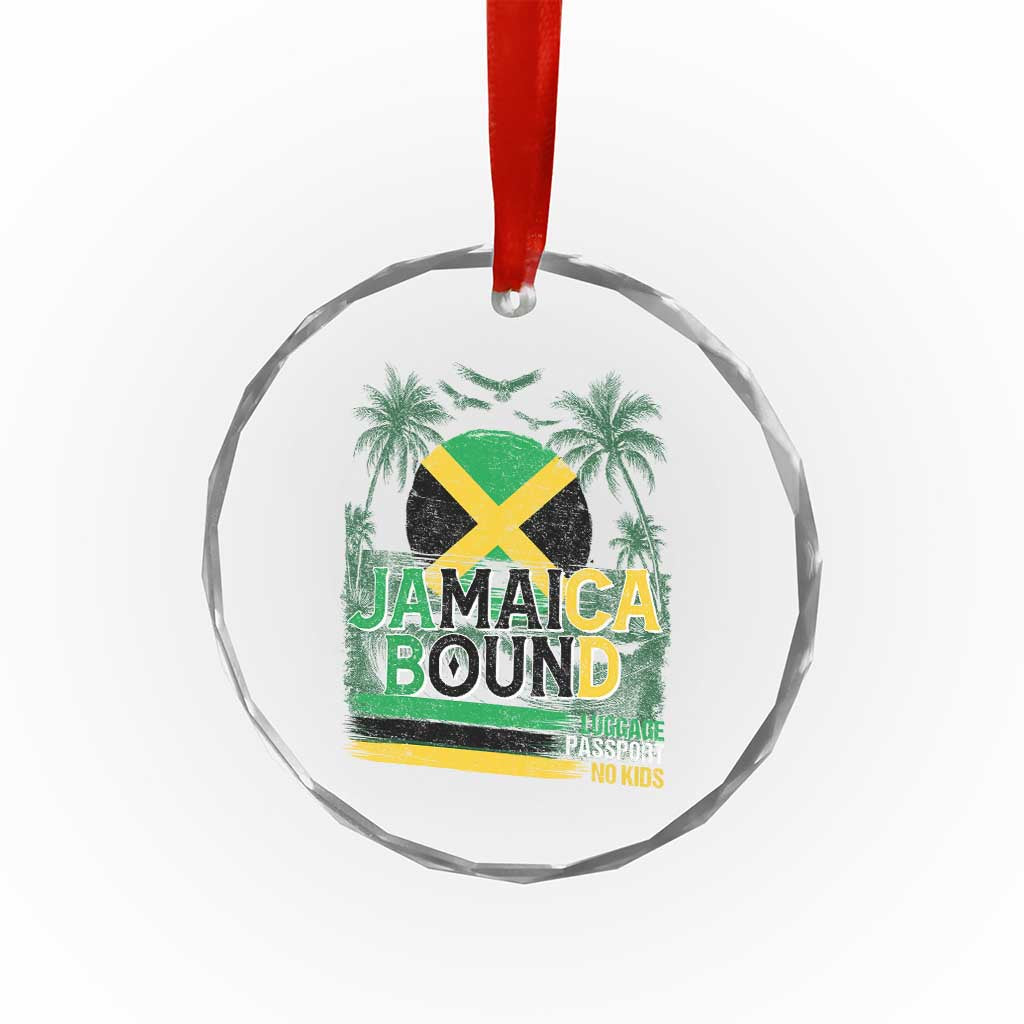 Jamaican Travel Crystal Glass Ornament Straight Trippin Jamaica Vacation Retro TS10 Print Your Wear
