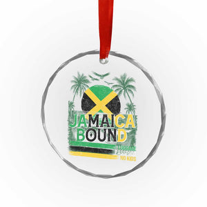 Jamaican Travel Crystal Glass Ornament Straight Trippin Jamaica Vacation Retro TS10 Print Your Wear