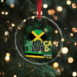 Jamaican Travel Crystal Glass Ornament Straight Trippin Jamaica Vacation Retro TS10 Print Your Wear