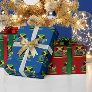 Jamaican Travel Wrapping Paper Roll Straight Trippin Jamaica Vacation Retro TS10 Print Your Wear
