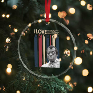 James Baldwin American Patriotic Crystal Glass Ornament I Love America More Than Any Country Retro TS02 Print Your Wear