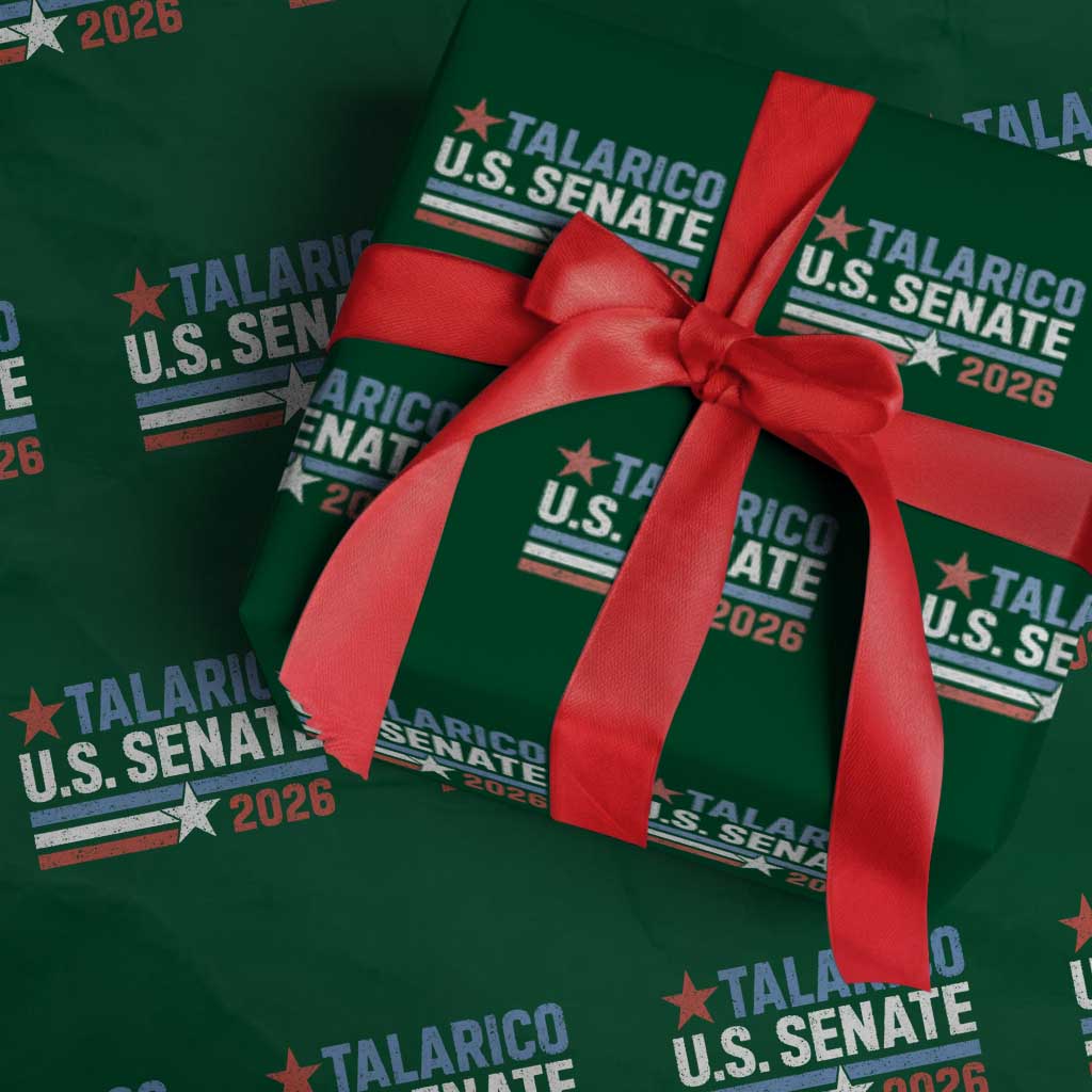 James Talarico US Senate 2026 Wrapping Paper Roll Texas Senate Race Stars and Stripes