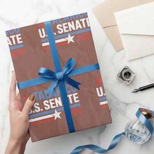 James Talarico US Senate 2026 Wrapping Paper Roll Texas Senate Race Stars and Stripes