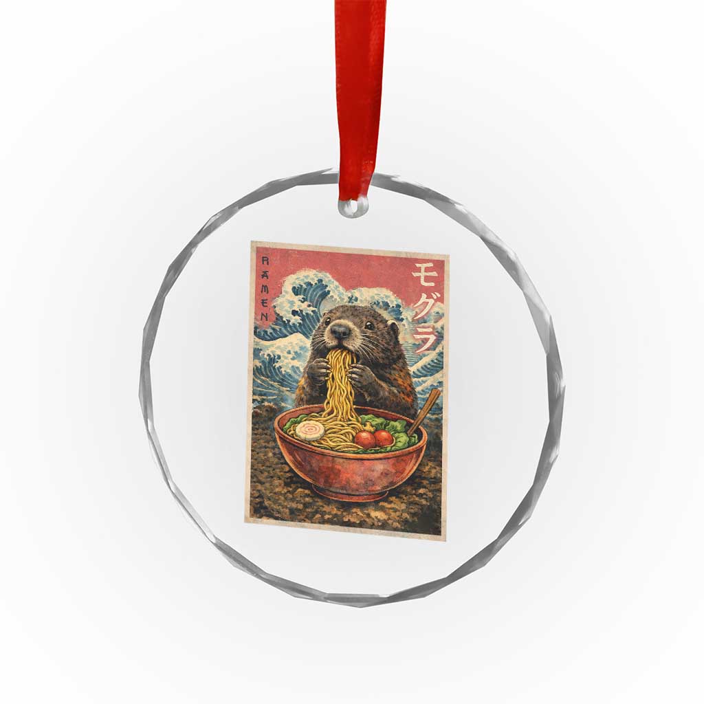 Japanese Groundhog Ramen Noodles Crystal Glass Ornament Funny Kawaii Anime TS10 Print Your Wear