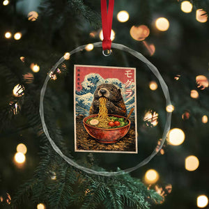 Japanese Groundhog Ramen Noodles Crystal Glass Ornament Funny Kawaii Anime TS10 Print Your Wear
