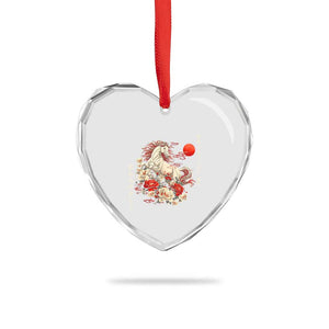 Japanese New Year 2026 Heart Crystal Glass Ornament Year Of The Horse Botan Flower TS11 Print Your Wear