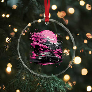 JDM Japanese Crystal Glass Ornament Tokyo Japan Drift Race Car Mount Fuji Cherry Blossom Sakura TS10 Print Your Wear