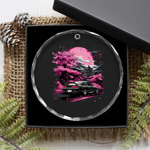JDM Japanese Crystal Glass Ornament Tokyo Japan Drift Race Car Mount Fuji Cherry Blossom Sakura TS10 Print Your Wear