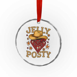 Jelly Posty Cowboy Bandana Crystal Glass Ornament Funny Country Western Rodeo TS02 Print Your Wear