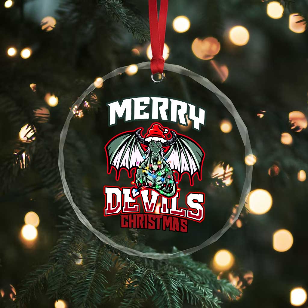 Jersey Devil Crystal Glass Ornament Merry Devils Christmas Cryptid Gift TS12 Print Your Wear