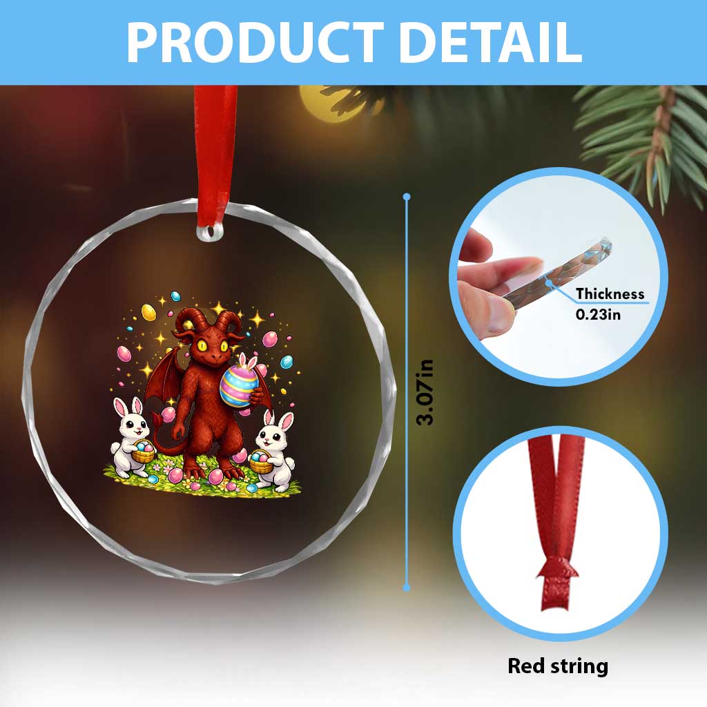 Jersey Devil Easter Egg Hunt Crystal Glass Ornament Funny Pine Barrens Folklore Gift TS12 Print Your Wear