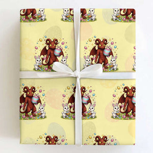 Jersey Devil Easter Egg Hunt Wrapping Paper Roll Funny Pine Barrens Folklore Gift TS12 Light Yellow Print Your Wear