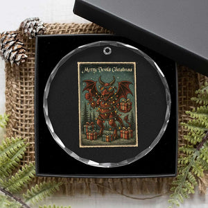 Jersey Devil Merry Devils Christmas Gift Crystal Glass Ornament TS12 Print Your Wear