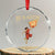 Jesus Basketball Crystal Glass Ornament He Is Rizzin' TS02 Transparent Glass 3'' Circle Print Your Wear