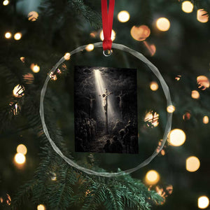 Jesus Christ Crucifixion Scene Religious Christian Easter Crystal Glass Ornament TS11 Print Your Wear