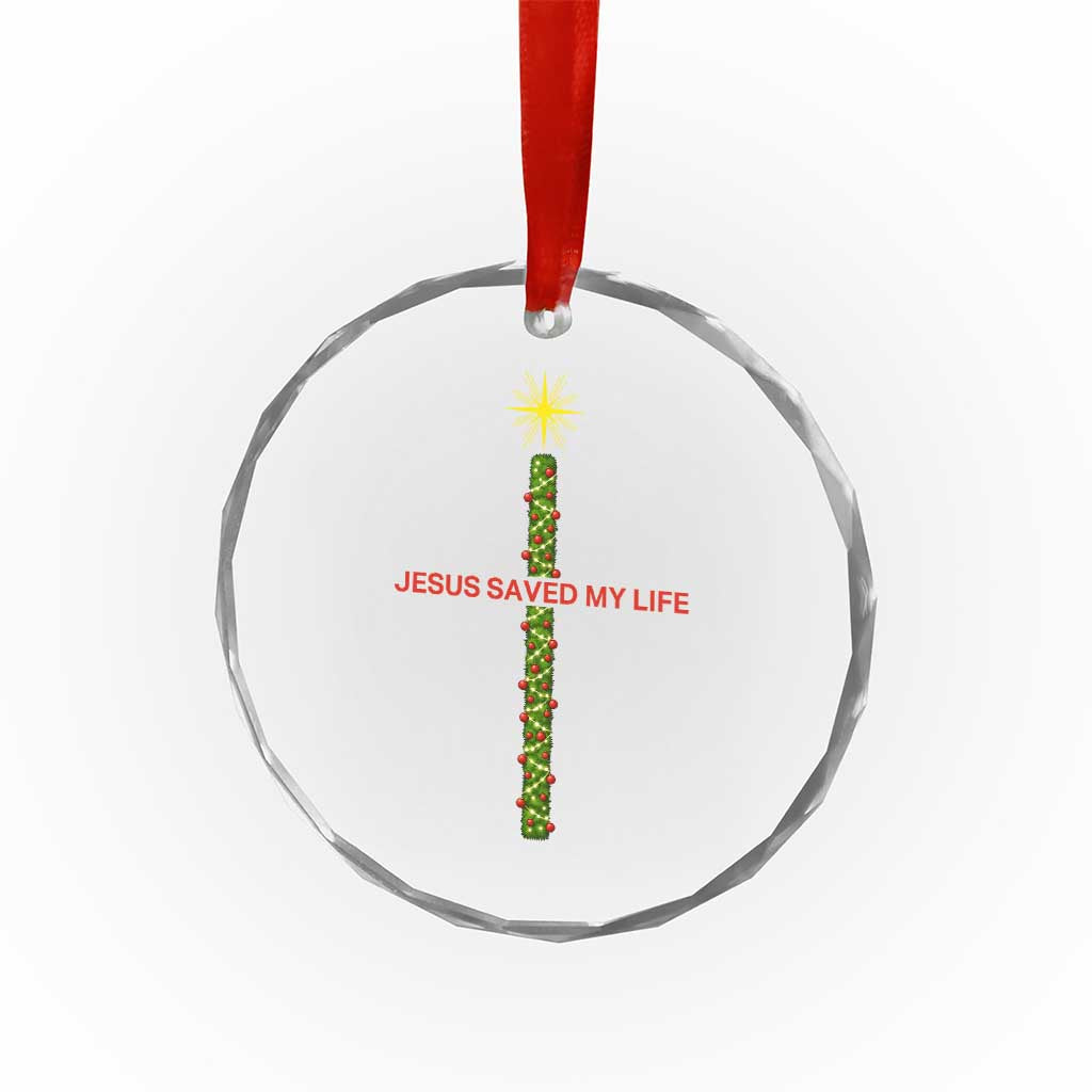 Jesus Christian Christmas Crystal Glass Ornament Religious Cross Bible Verse Inspirational TS14 Print Your Wear