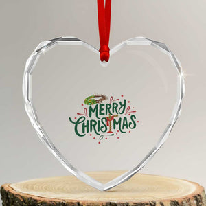 Jesus Christian Christmas Heart Crystal Glass Ornament TS14 Transparent Glass 3'' Heart Print Your Wear
