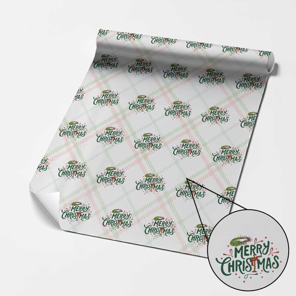Jesus Christian Christmas Wrapping Paper Roll TS14 Christmas Plaid Print Your Wear