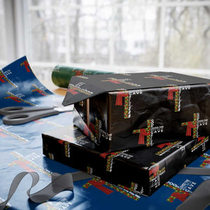 Jesus Christian Christmas Wrapping Paper Roll God So Loved The World That He Gave His Only Son TS14 Black Print Your Wear