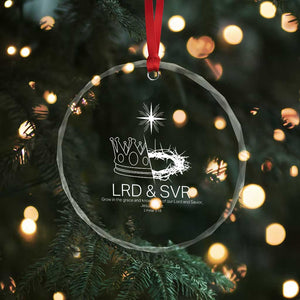 Jesus Christian Crystal Glass Ornament Crown Thorn Monochrome LRD SVR Symbolic Religious TS14 Print Your Wear