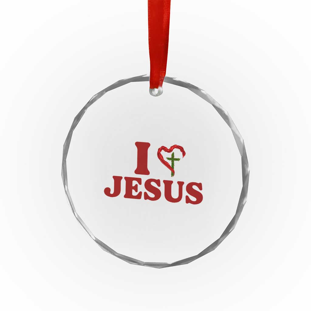Jesus Christian Crystal Glass Ornament Religious Faith Inspirational Bible Verse TS14 Print Your Wear