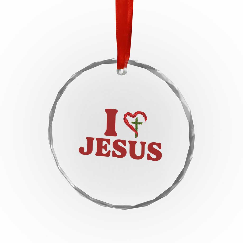 Jesus Christian Crystal Glass Ornament Religious Faith Inspirational Bible Verse TS14 Print Your Wear