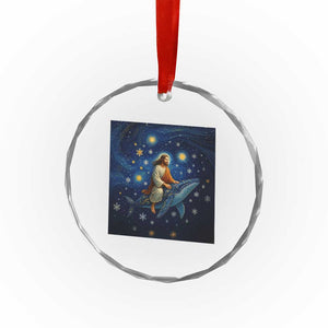 Jesus Christian Crystal Glass Ornament Stary Night Van Gogh Christmas TS14 Print Your Wear