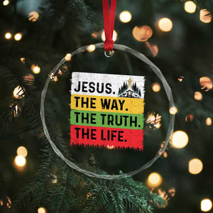 Jesus Christian Crystal Glass Ornament The Way The Truth The Life Nativity Scene TS14 Print Your Wear