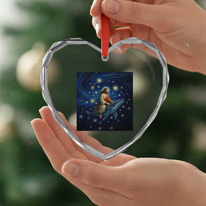 Jesus Christian Heart Crystal Glass Ornament Stary Night Van Gogh Christmas TS14 Print Your Wear