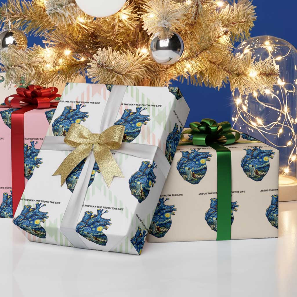 Jesus Christian Starry Night Wrapping Paper Roll The Way The Truth The Life TS14 Print Your Wear