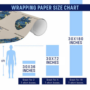 Jesus Christian Starry Night Wrapping Paper Roll The Way The Truth The Life TS14 Print Your Wear
