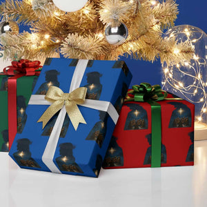 Jesus Christian Xmas Wrapping Paper Roll Christian Saints Praying Under The Star of Bethlehem TS14 Print Your Wear