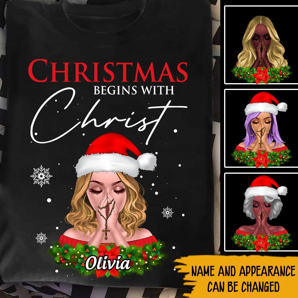 Custom JP Shirt Jesus Begins With Christ CTM Youth Custom - Printyourwear