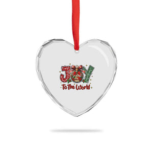 Jesus Christmas Heart Crystal Glass Ornament Joy To The World TS14 Print Your Wear