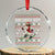 Jesus Christmas Meme Crystal Glass Ornament Snowboard Birthday Boy Ugly Xmas TS14 Transparent Glass 3'' Circle Print Your Wear