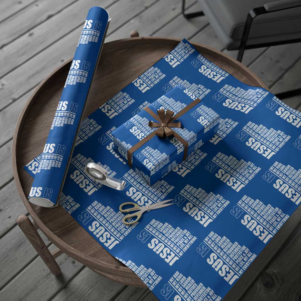 Jesus Is My Everything My God My Lord And Savior Christian Wrapping Paper Roll TS11 Blue Print Your Wear