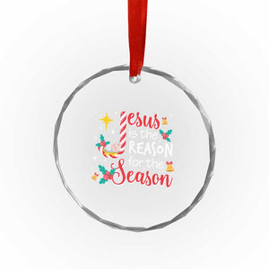 Jesus Is The Reason For The Season Crystal Glass Ornament Christmas Jolly Bell TS11 Print Your Wear